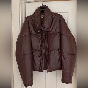 Apparis Chocolate Brown Puffer Jacket
